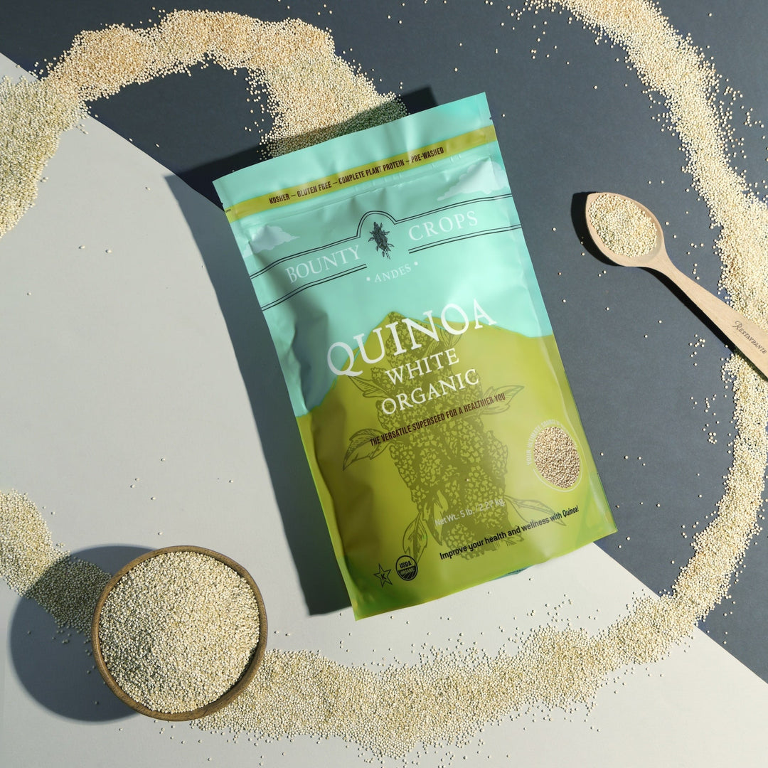 Quinoa Organic White, 5 lb. / 2.27 kg., Complete Protein ($5.18 lb. / $0.32 once)