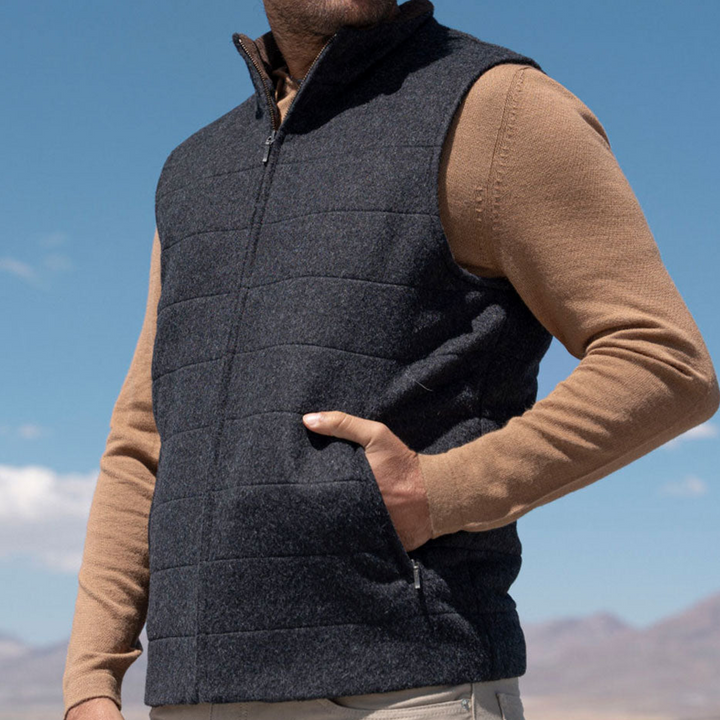 Men’s Quilted Baby Alpaca Vest