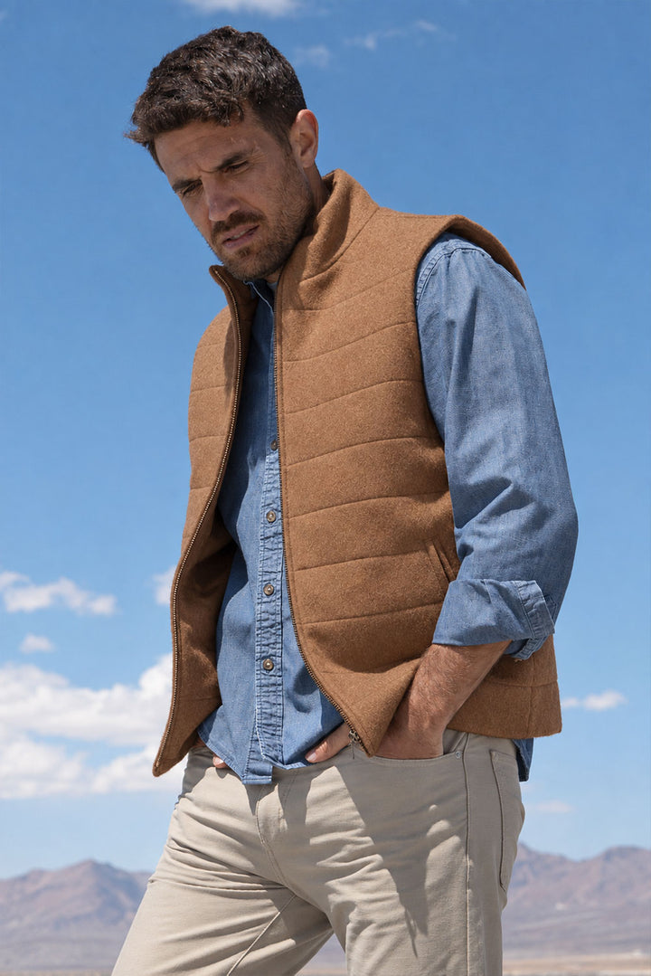 Men’s Quilted Baby Alpaca Vest