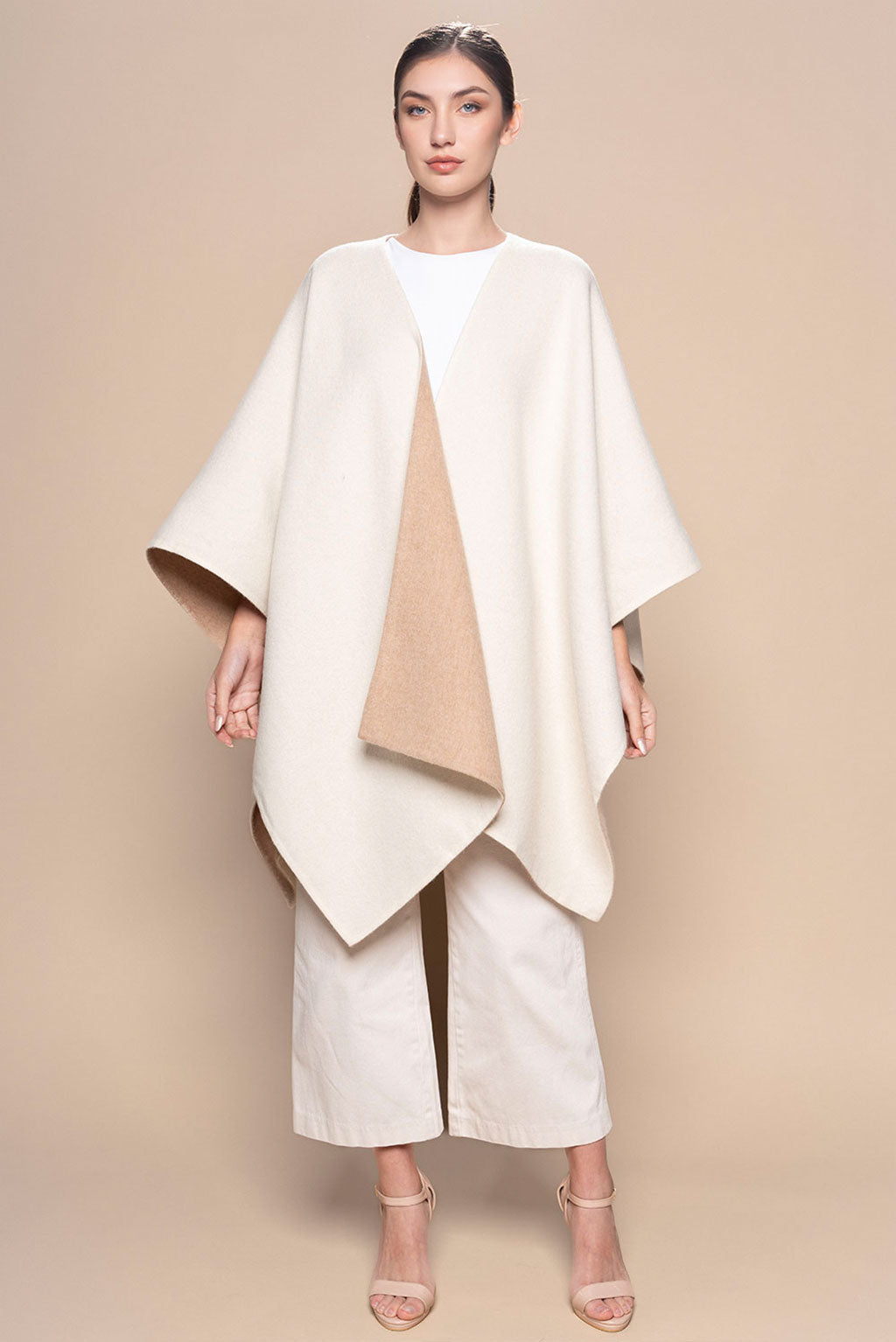 Reversible Baby Alpaca Cape