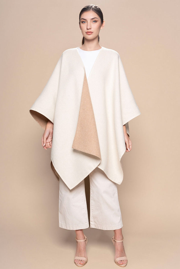 Reversible Baby Alpaca Cape