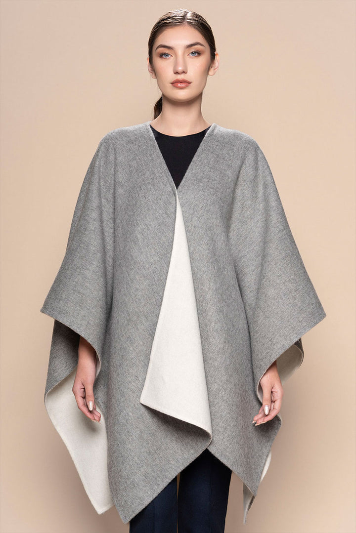 Reversible Baby Alpaca Cape