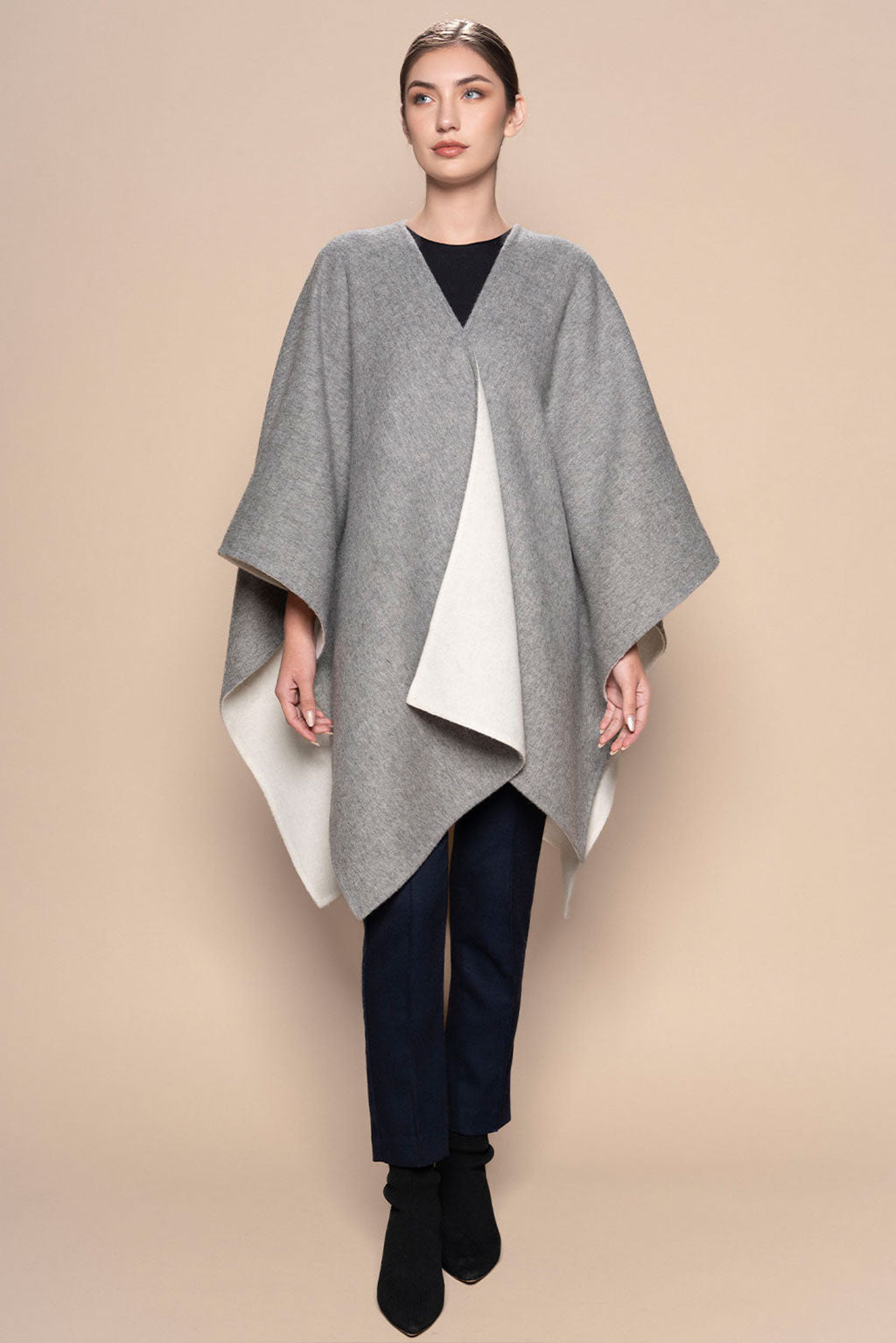 Reversible Baby Alpaca Cape