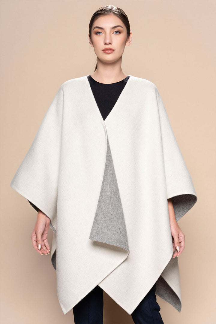 Reversible Baby Alpaca Cape