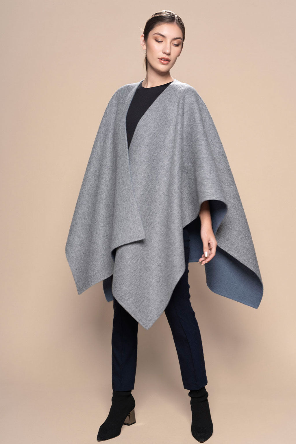 Reversible Baby Alpaca Cape