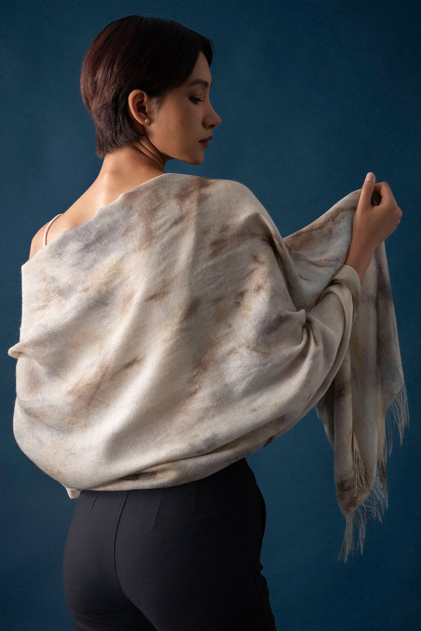 Romance Baby Alpaca Shawl — Natural — natural baby alpaca by Alpaca Collections