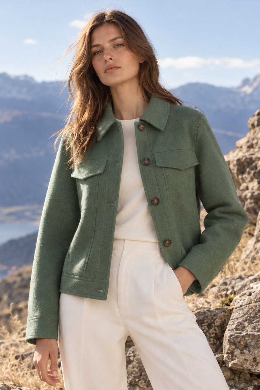 Women’s Short Alpaca Jacket