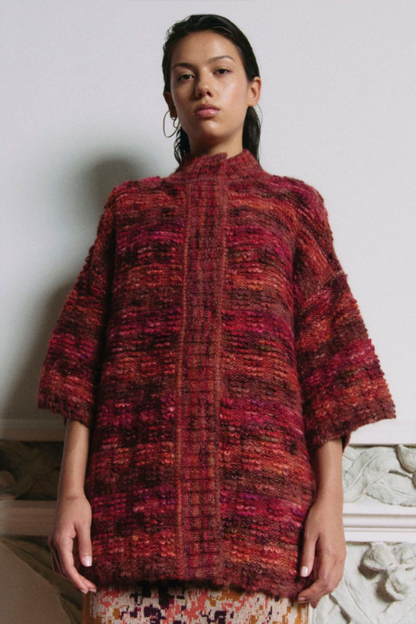 Simone Alpaca Cardigan — multicolor alpaca by Kero