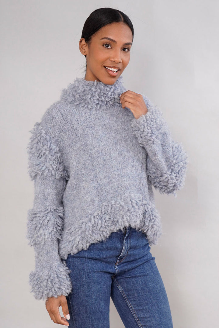 Snowfall Handknit Alpaca Sweater