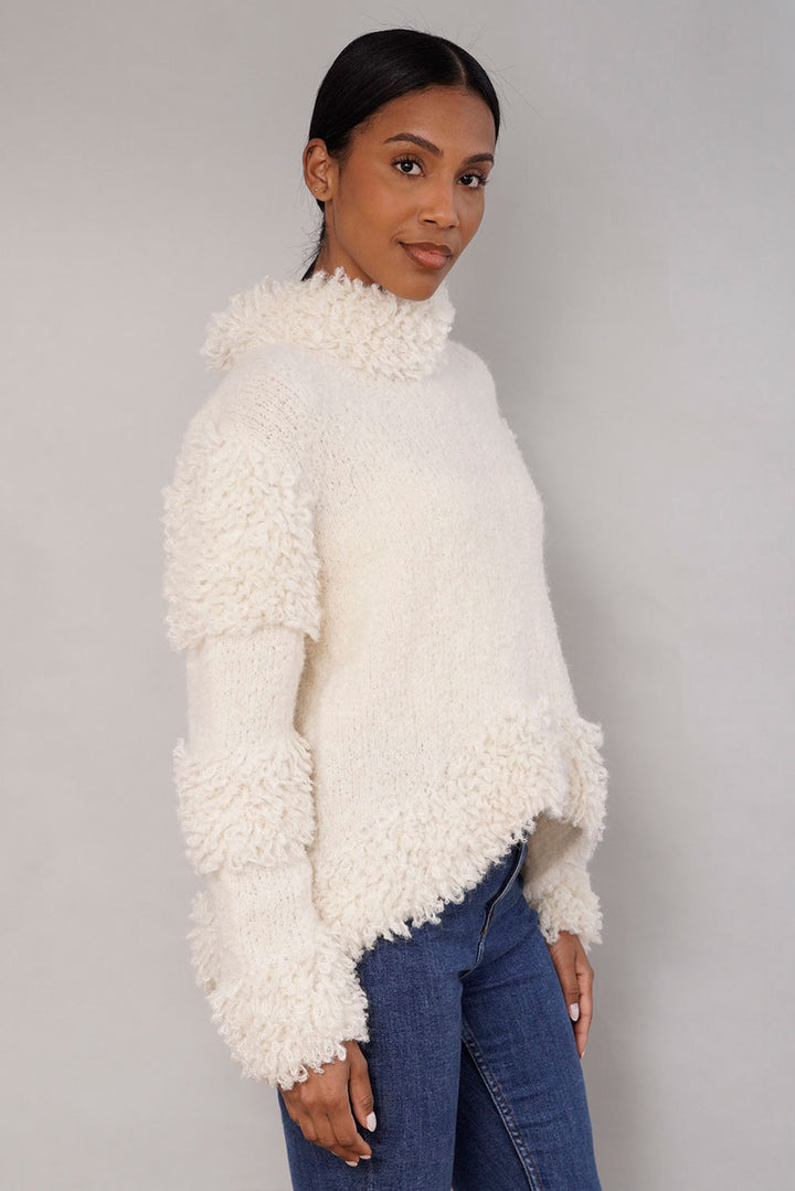 Snowfall Handknit Alpaca Sweater