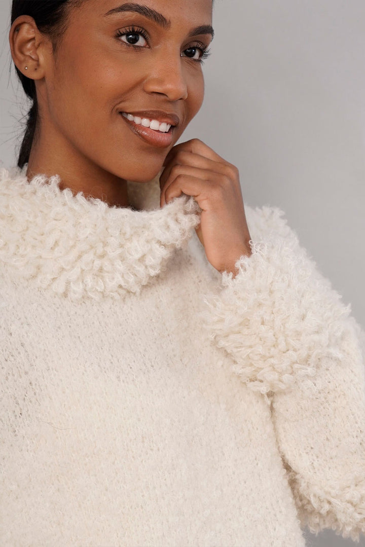 Snowfall Handknit Alpaca Sweater