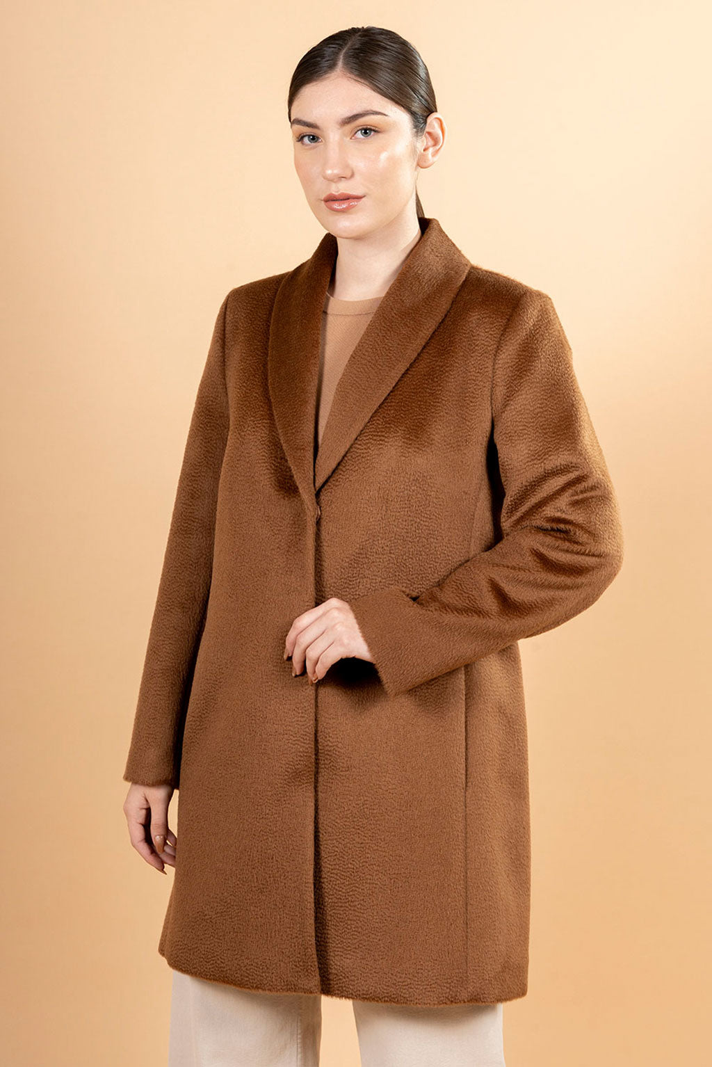 Baby Suri Short Alpaca Coat