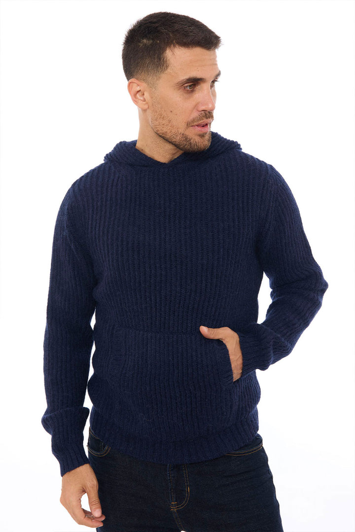 Men's Textured Baby Alpaca Hoodie