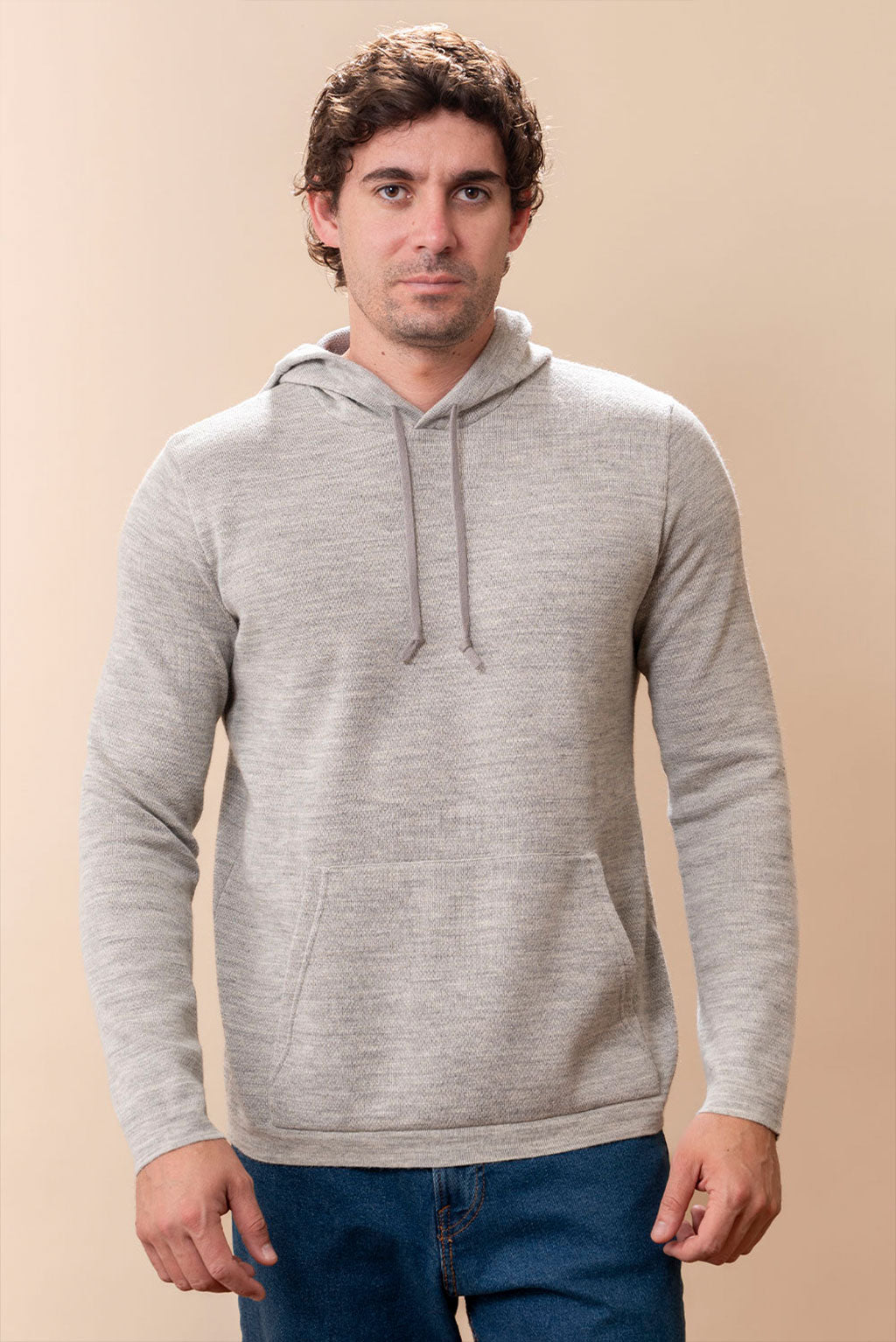 Men's Slim-Fit Baby Alpaca & Cotton Hoodie
