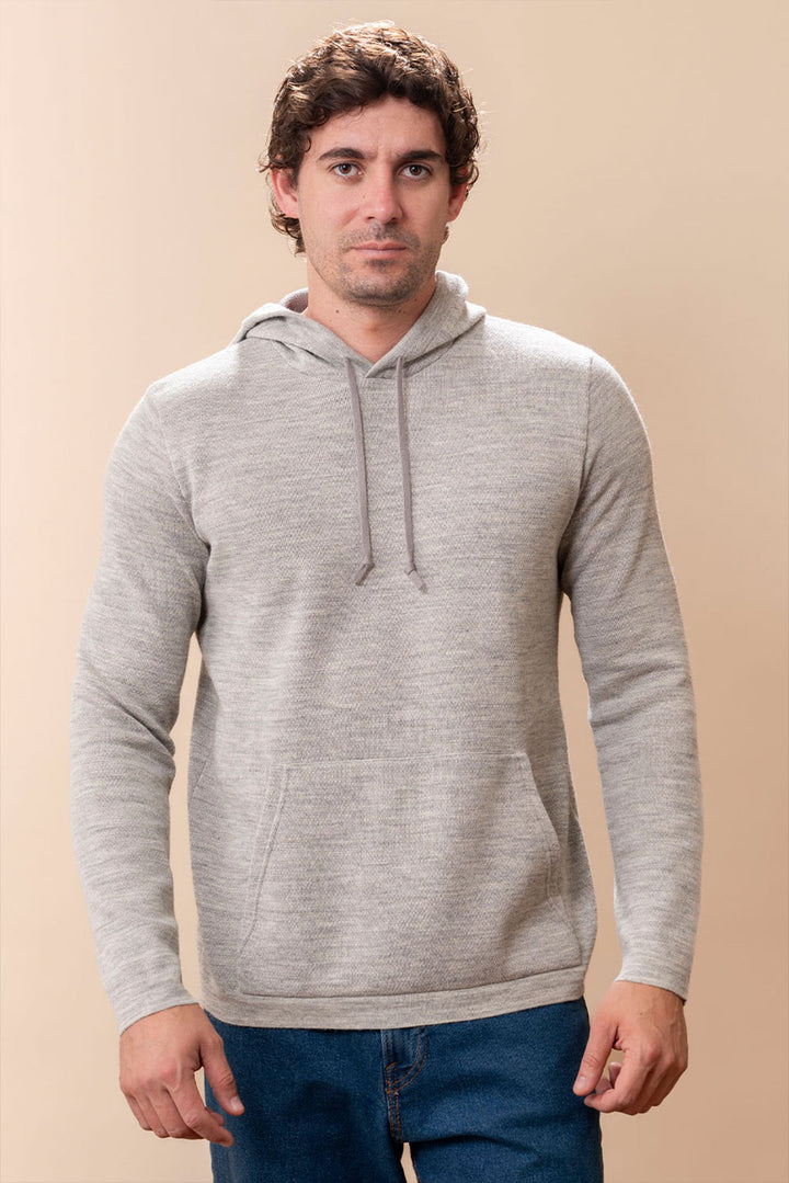 Men's Slim-Fit Baby Alpaca & Cotton Hoodie