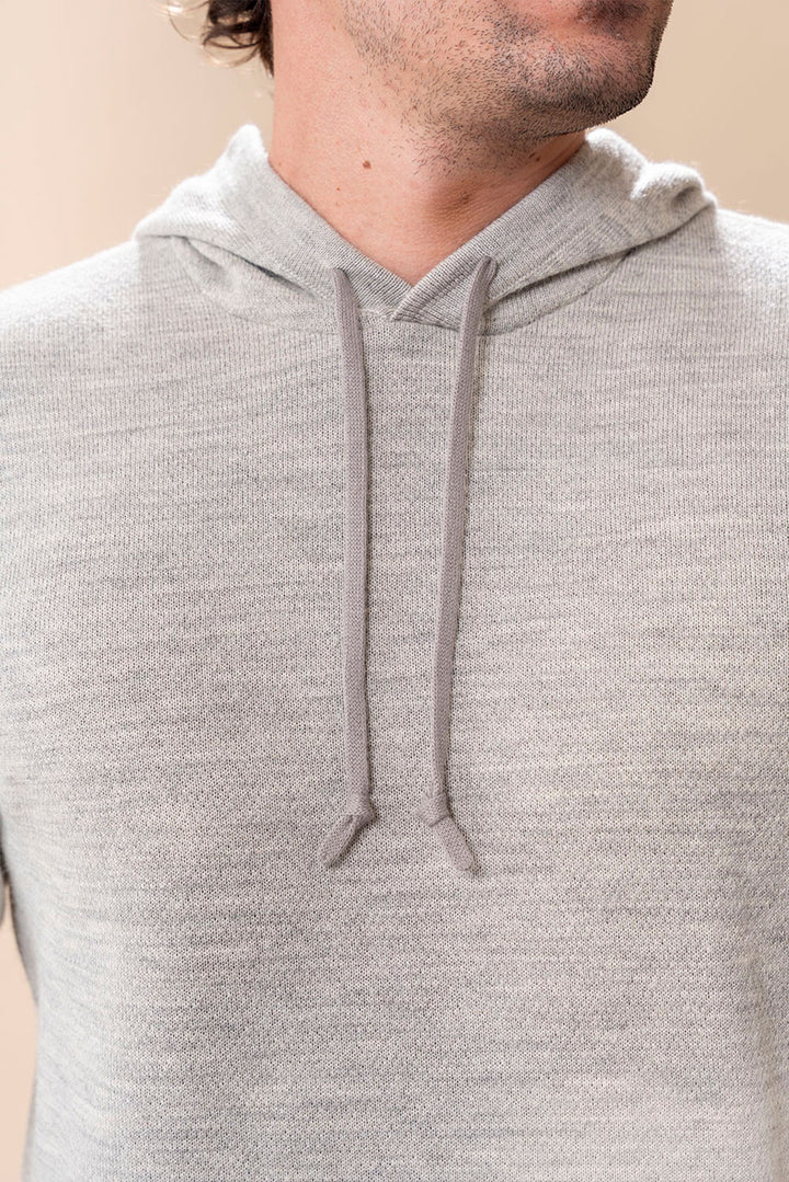 Men's Slim-Fit Baby Alpaca & Cotton Hoodie