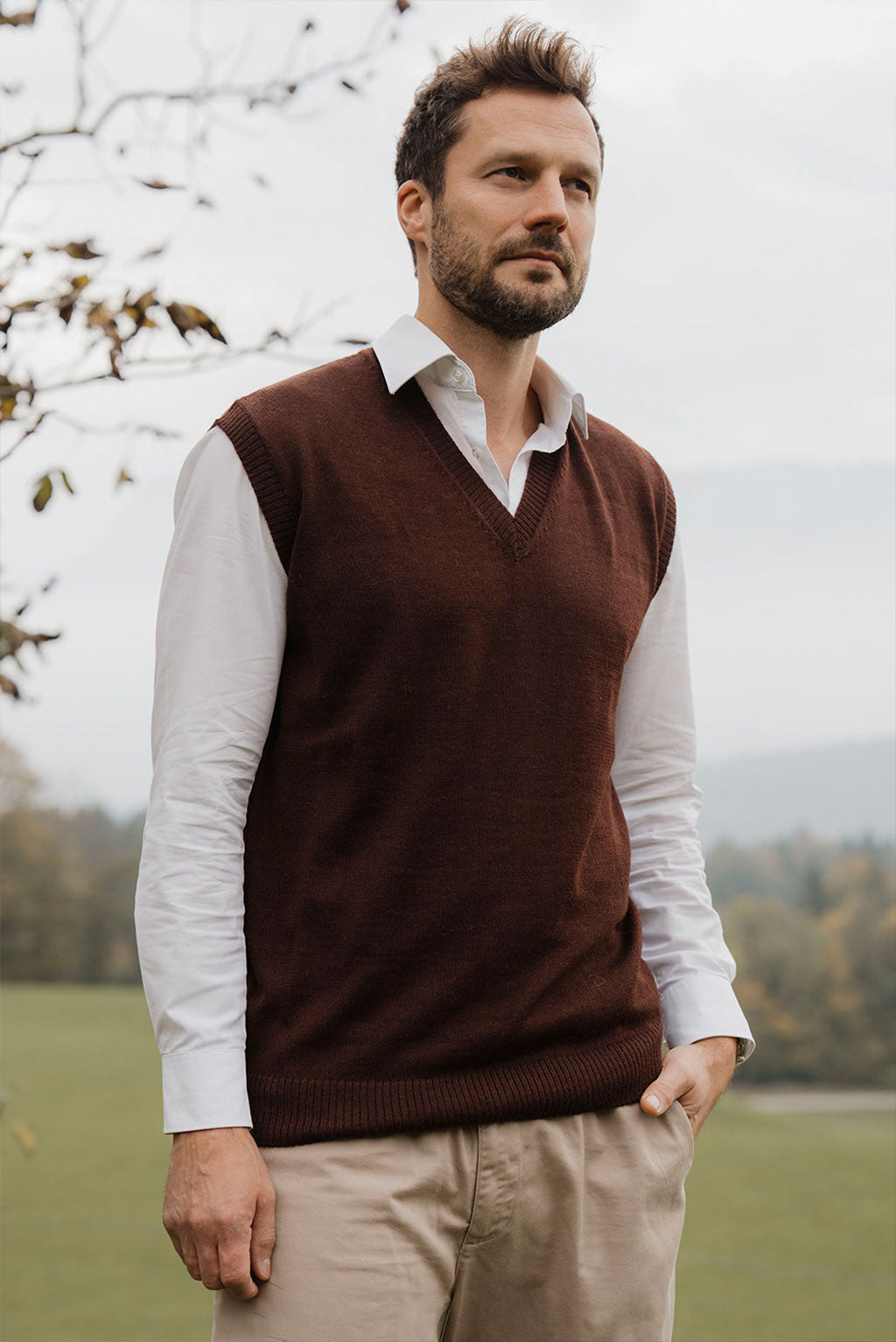 Men's Royal Alpaca Vest