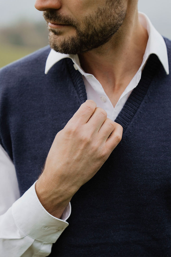 Men's Royal Alpaca Vest