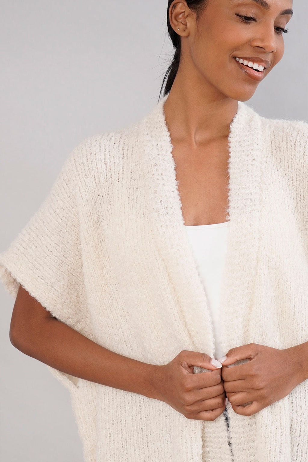 Wanka Oversized Handknit Alpaca Cardigan