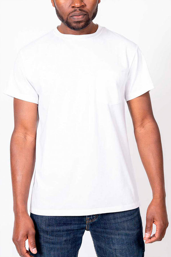 William Organic Cotton T-Shirt — White — white alpaca by Anntarah