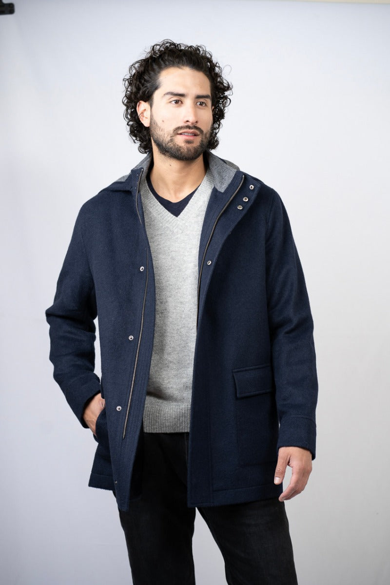 OHOTORO Snug Alpaca Coat ネイビー OHOTORO Snug Alpaca Coat ネイビー OHOTORO Snug Alpaca Coat