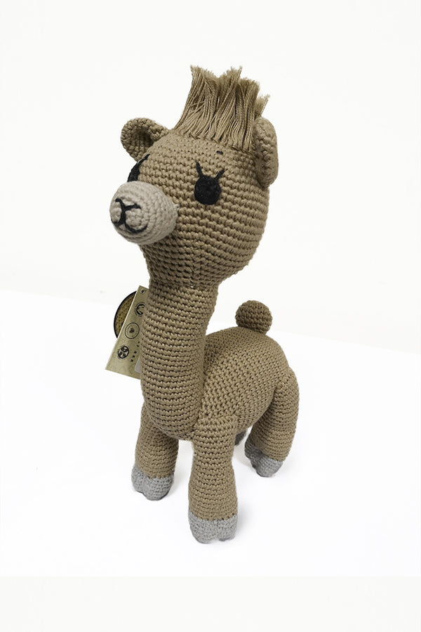 Paco Alpaca Kid's Toy — brown alpaca by Anntarah Kids