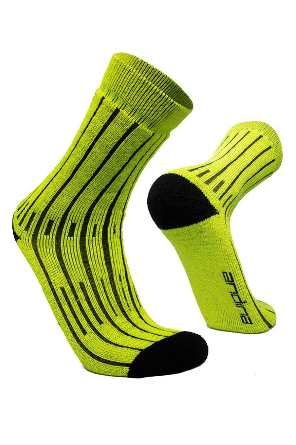 Montaña Mountaineering Baby Alpaca Socks — Neon Yellow — neon yellow baby alpaca by Andina Outdoors