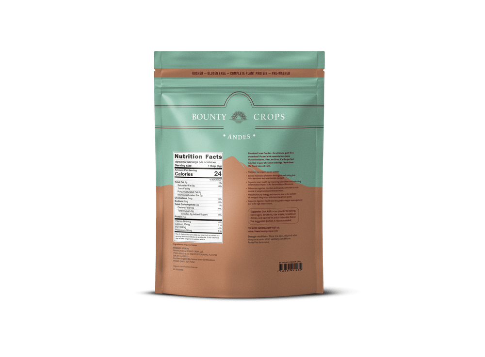 Cacao Powder Organic, 1.32 lb / 600 gr. ($14.77 lb / $0.92 ounce)