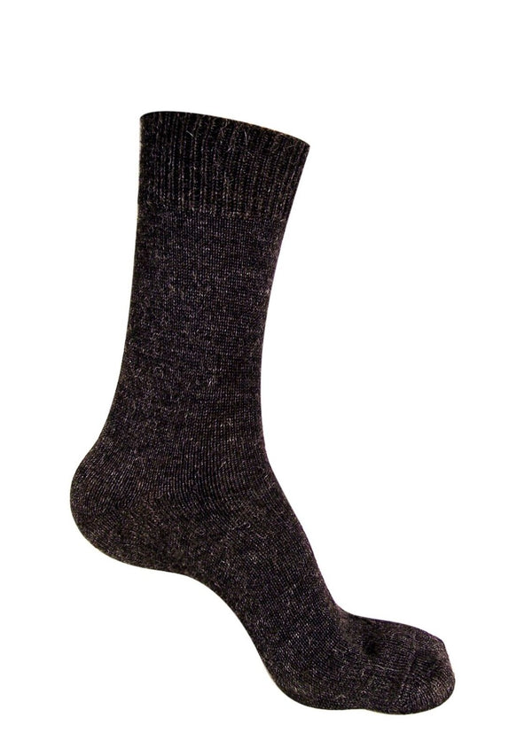 Winter Dress Baby Alpaca Socks — Charcoal — charcoal baby alpaca by Andina Outdoors