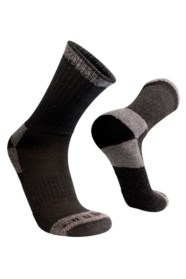 Cordillera Hike/Trek Baby Alpaca Socks — Charcoal — charcoal baby alpaca by Andina Outdoors