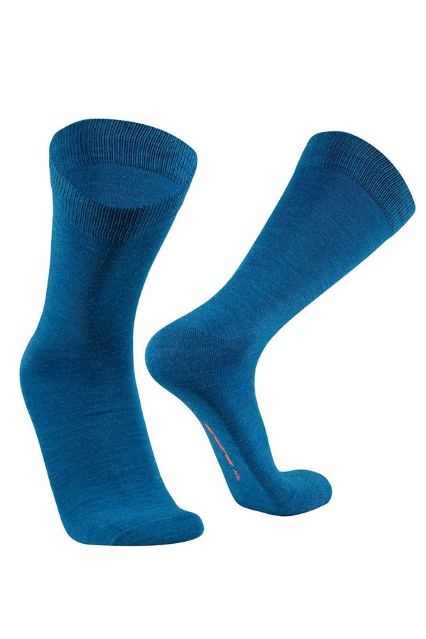 Dress Liner Baby Alpaca Socks — Dark Turquoise — dark turquoise baby alpaca by Andina Outdoors