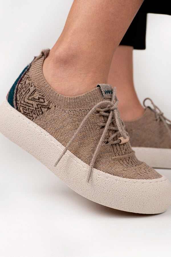Women's Chimu Baby Alpaca Sneakers — beige baby alpaca by Wira