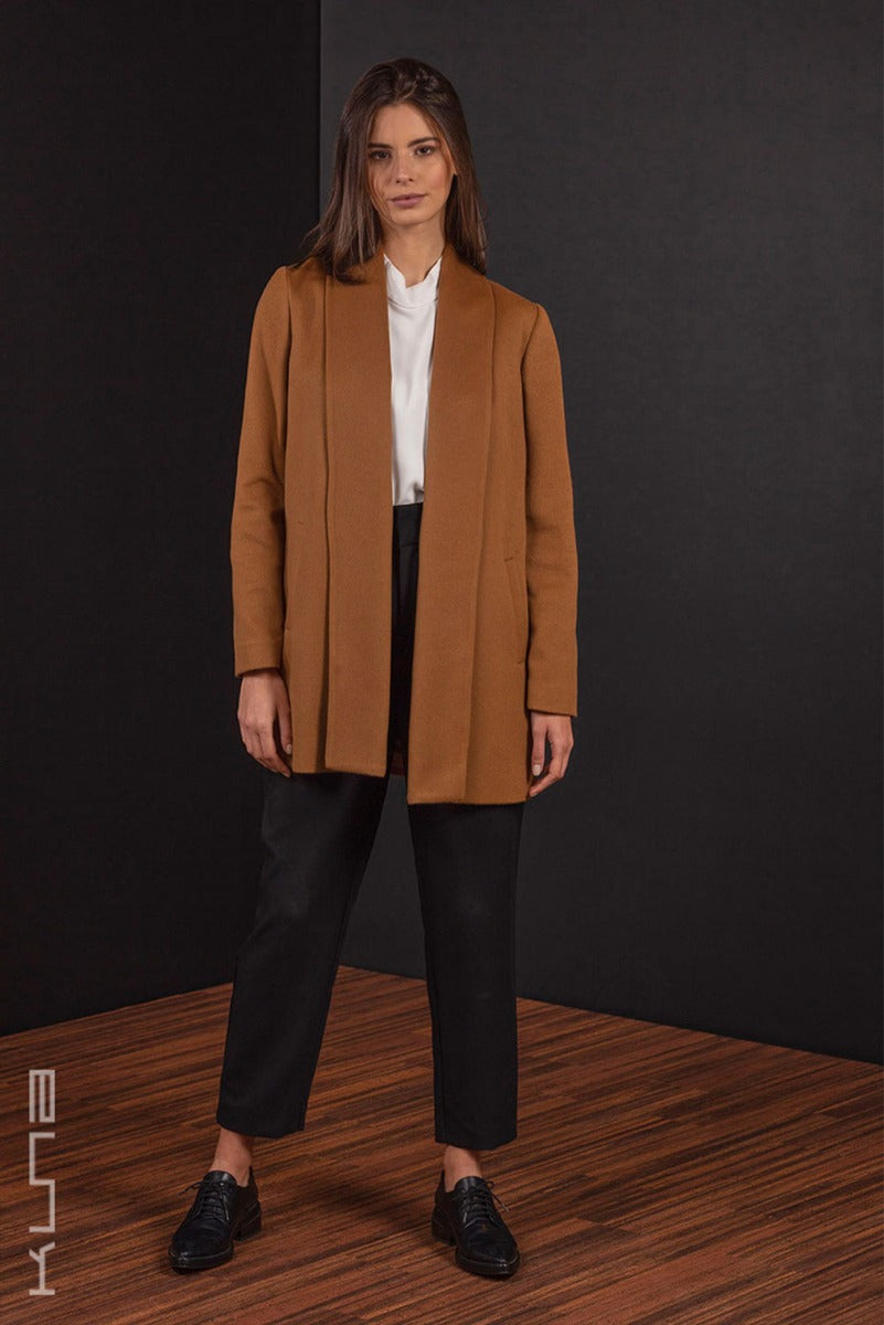 Short 100% Vicuna Swing Coat – Alpaca Collections - Main Image