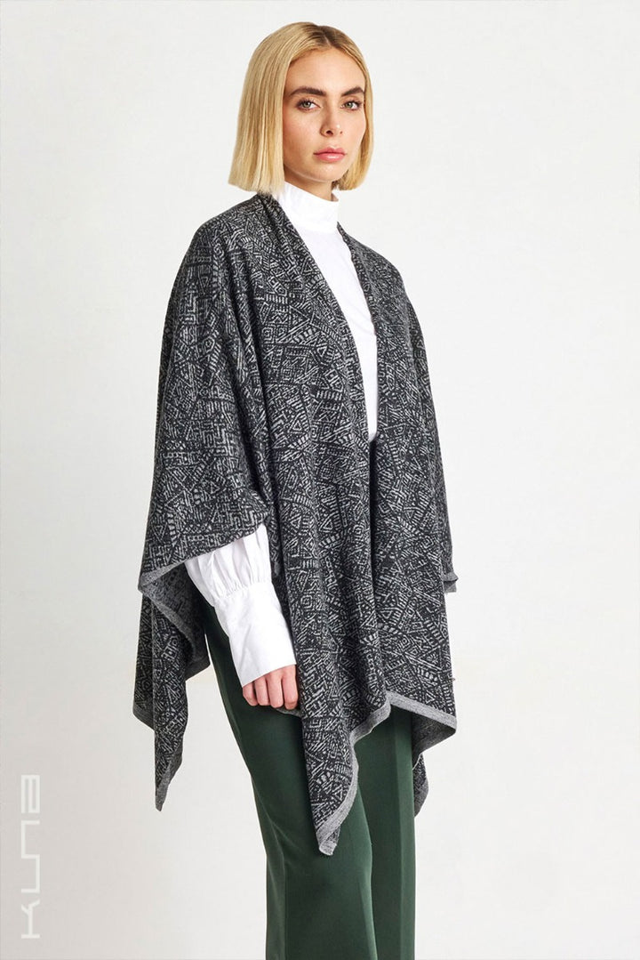 Web Baby Alpaca & Silk Poncho