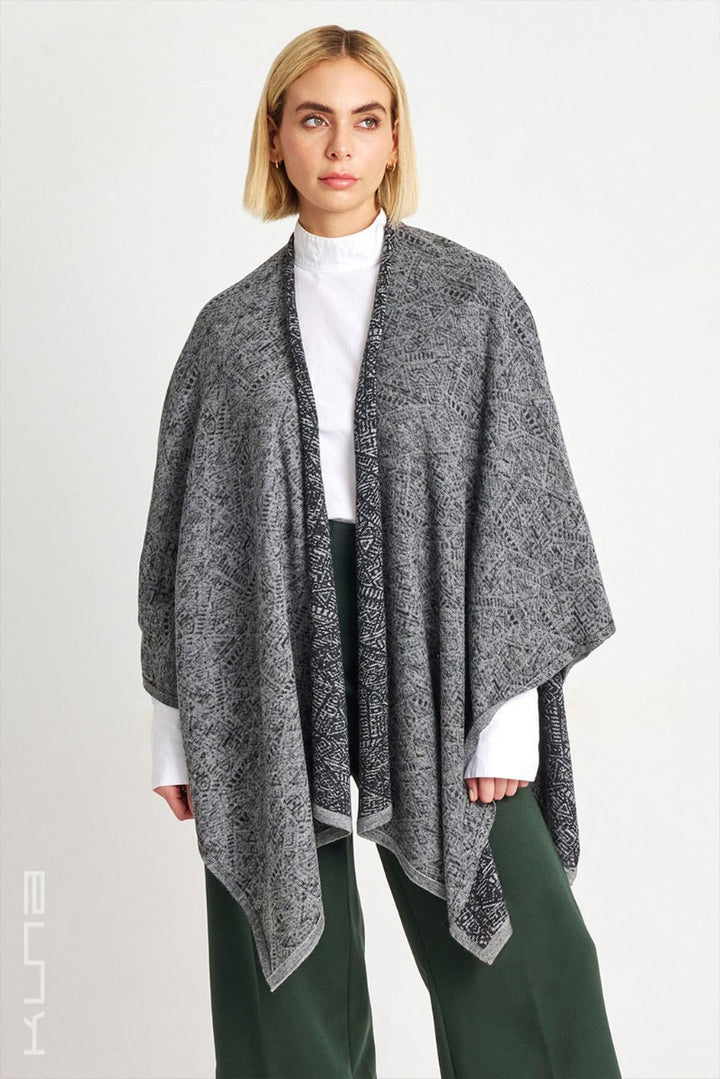 Web Baby Alpaca & Silk Poncho