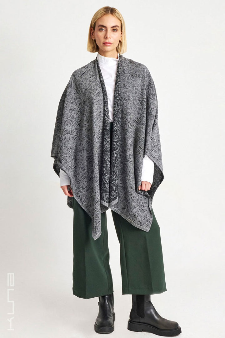 Web Baby Alpaca & Silk Poncho
