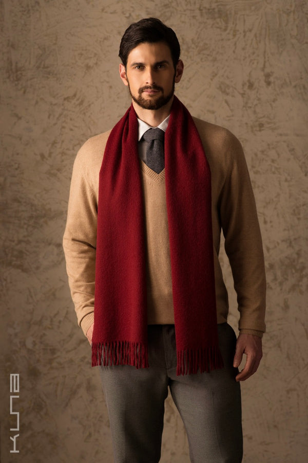 Jamas Royal Alpaca Scarf — Russet — russet royal alpaca by Kuna