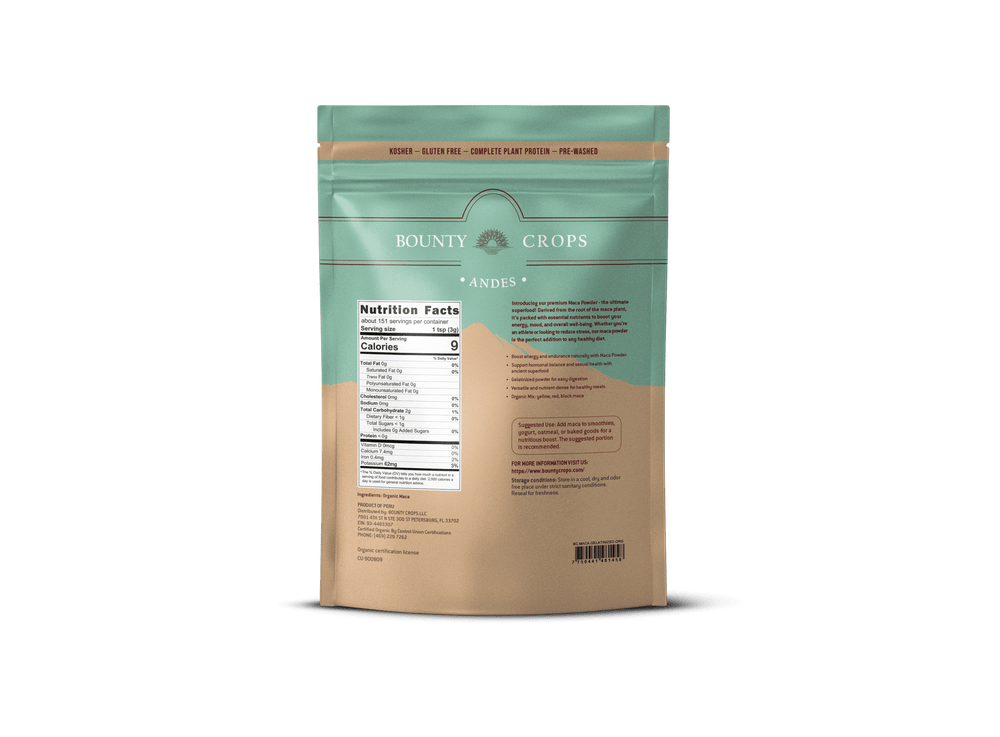Organic Maca Gelatinized Powder, 1.5 lb / 680 gr ($0.68 ounce)