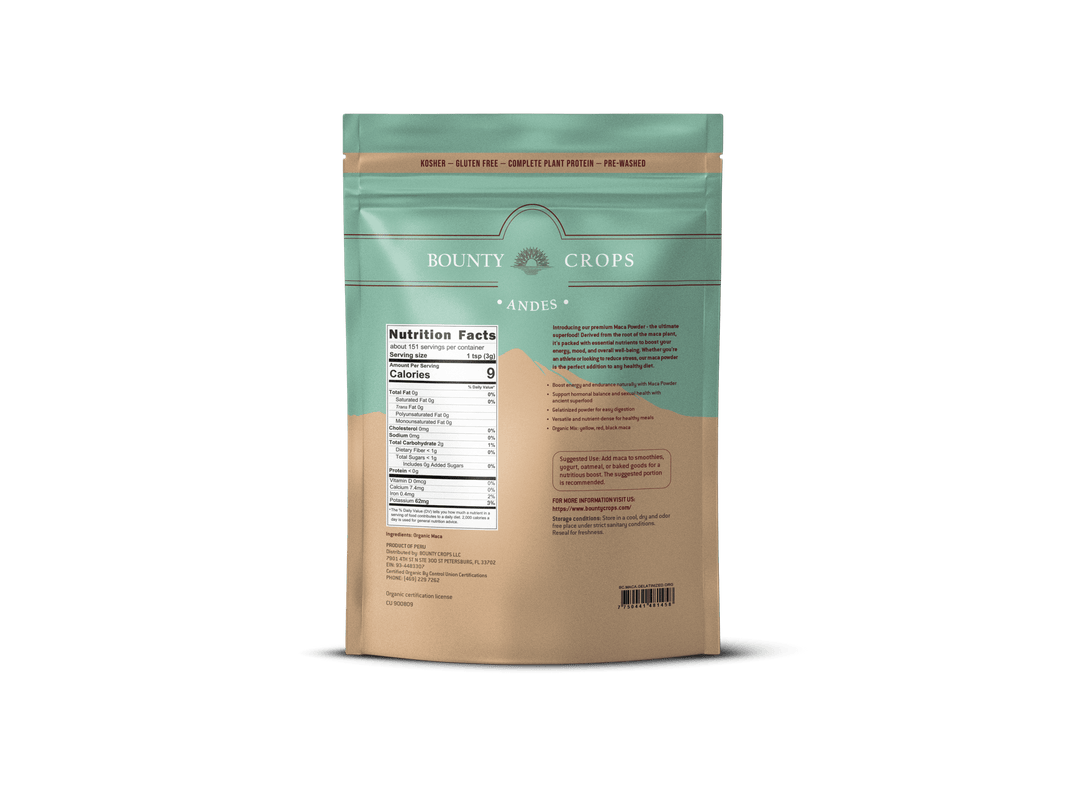 Organic Maca Gelatinized Powder, 1.5 lb / 680 gr ($0.68 ounce)
