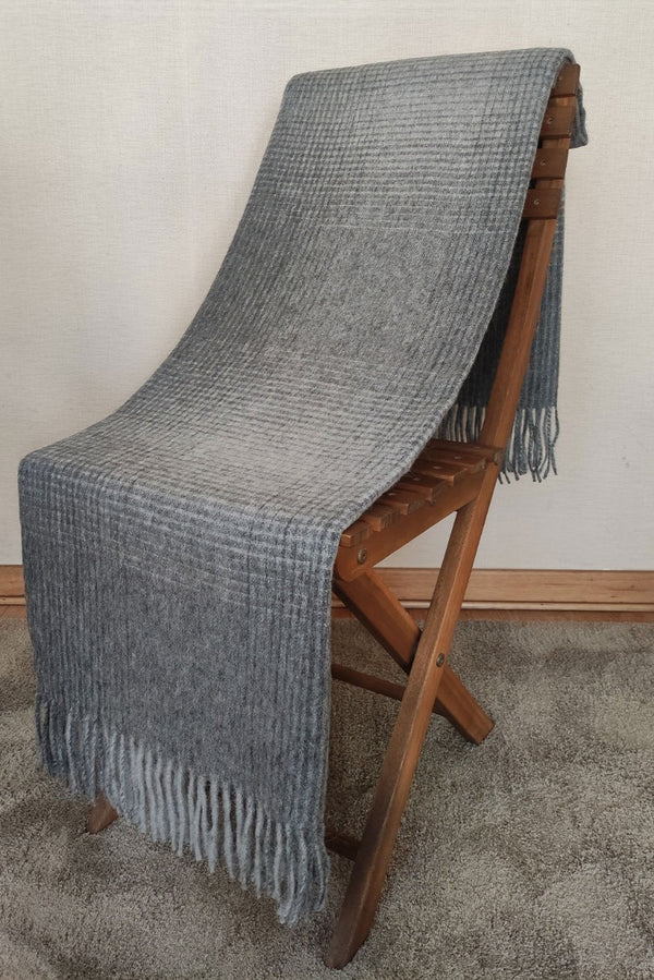 Maddison Alpaca Blanket — Grey — grey alpaca by Alpaca Collections
