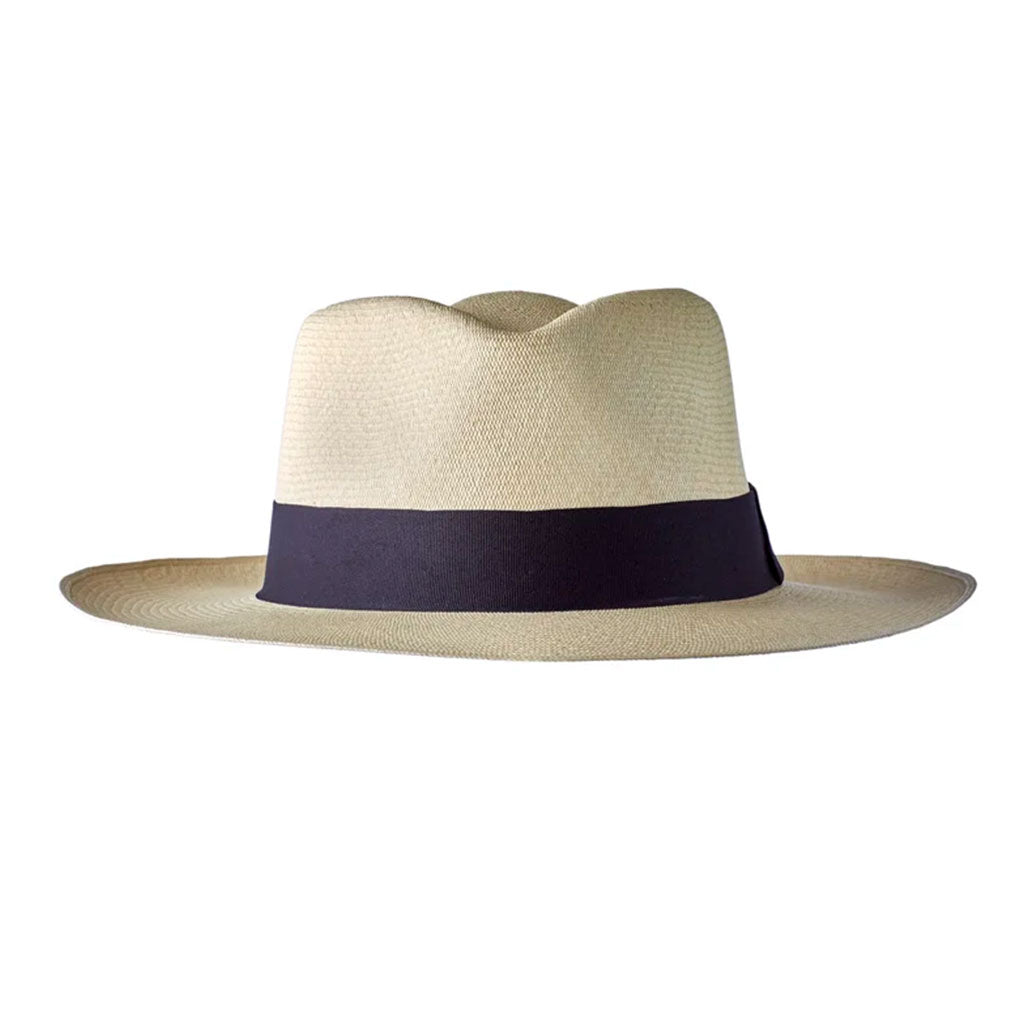 Montecristi Panama Hat Modern Fedora Style Super Fine Weave