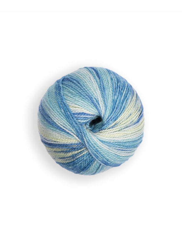 Superwash Wool Alpaca Yarn — Multi Blu — multi blu alpaca by Wool2Knit