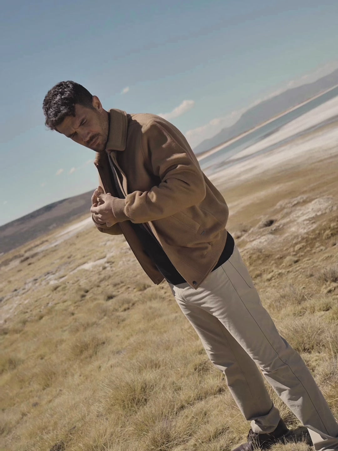 Royal Alpaca Bomber Jacket