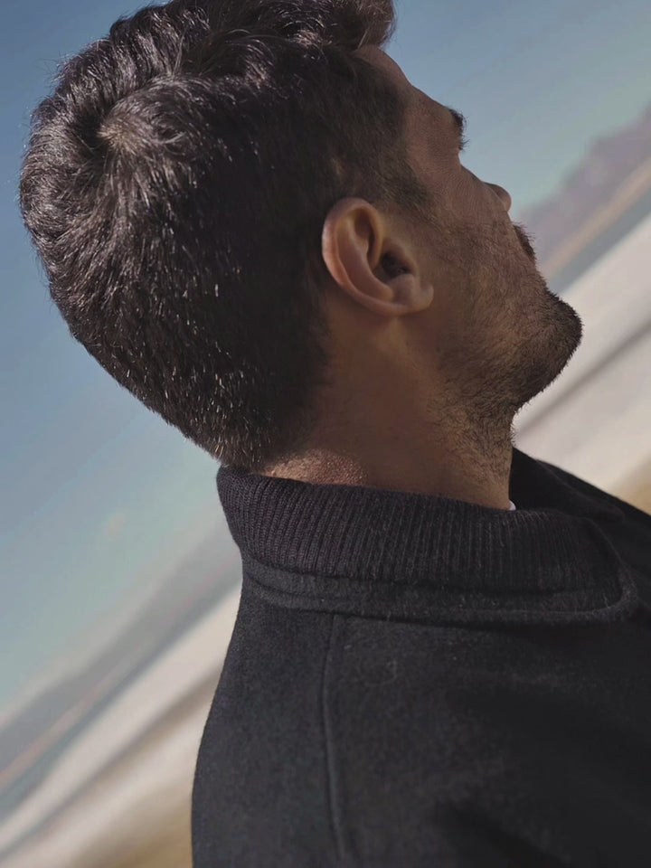 Royal Alpaca Bomber Jacket