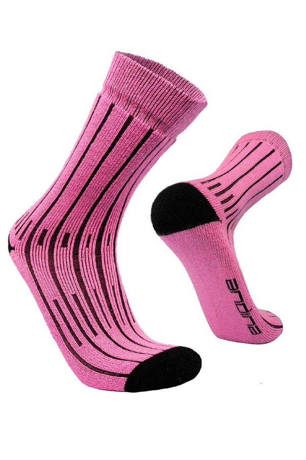 Montaña Mountaineering Baby Alpaca Socks — Pink — pink baby alpaca by Andina Outdoors