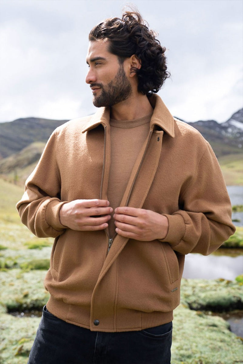 Royal Alpaca Bomber Jacket – Alpaca Collections - Main Image