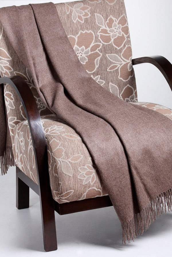 Tabaco 100% Baby Alpaca Blanket Throw — tabaco baby alpaca by Alpaca Collections