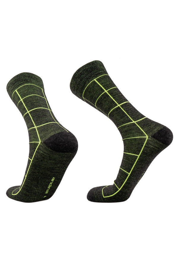 Squared Baby Alpaca Socks — Charcoal — charcoal baby alpaca by Andina Outdoors