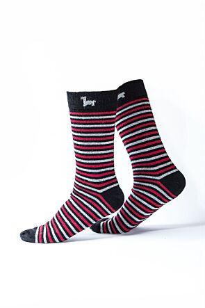 Thin Striped Baby Alpaca Socks